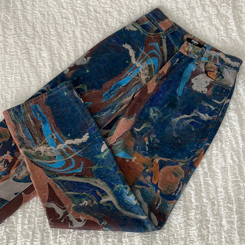 Jaded London printed denim jeans